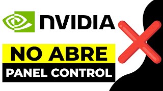 SOLUCION no Abre el Panel de Control Nvidia  no Aparece Panel de Control Nvidia Windows 10 y 11 [upl. by Ahsito]