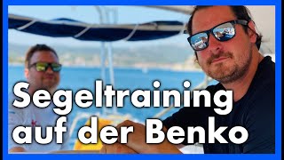 SEGELTRAINING auf der Benko 💨 ⛵️  Von Split nach Vis 60 [upl. by Shaum]