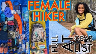 2024 APPALACHIAN TRAIL NOBO GEAR LIST  FEMALE AT THRUHIKER [upl. by Eruot]