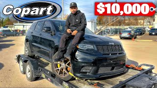 HOW TO BID ON COPART  PICKING UP MY NEW JEEP TRACKHAWK [upl. by Breena]