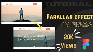 Parallax effect website in figma Easy [upl. by Ahsim]