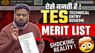 TES Merit List 2023 Shocking Reality😱 How TES Entry Merit List Decided Shocking Learn With Sumit [upl. by Nnyltak]