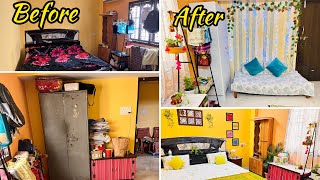 Middle Class Indian Bedroom Makeover in low BudgetExtreme Bedroom Makeover [upl. by Teragram]