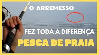 PESCA DE PRAIA O ARREMESSO QUE GARANTIU O PAPA TERRA [upl. by Chrisy]