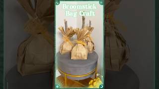 Broomstick 🧹 Bag Craft halloween craft shorts [upl. by Elsbeth612]