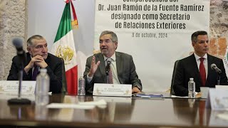 Juan Ramón de la Fuente destaca que los connacionales son una prioridad para este gobierno [upl. by Bonar]