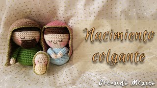 Cómo hacer Nacimiento colgante tejido a crochet paso a paso tutorial Belén amigurumi fácil [upl. by Tati]