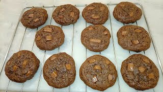 🍪 RECETTE DES COOKIES DOUBLE CHOCOLAT ULTRA MOELLEUX ET IRRÉSISTIBLE TRÈS FACILE ET RAPIDE À FAIRE 🍪 [upl. by Rabaj]