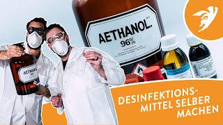 DESINFEKTIONSMITTEL selber machen  Rezept nach WHO  Corona Schutz [upl. by Sabra]