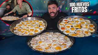 PEDÍ 100 HUEVOS FRITOS y ASÍ REACCIONA el TRABAJADOR al VERME COMER demasiado colesterol is bad [upl. by Tompkins670]