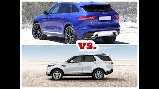 Jaguar FPACE vs Land Rover Discovery 2019 Head to Head [upl. by Lenuahs]