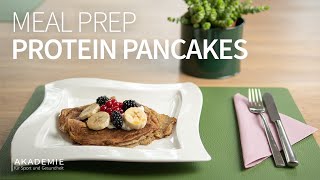 Protein Pancakes  Einfaches Rezept für fluffige Pfannkuchen süß gesund auch ohne Mehl [upl. by Yelha707]