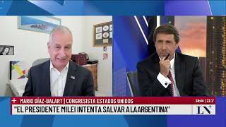 Mario Díaz Balart congresista de EEUU quotMilei intenta salvar a la Argentinaquot [upl. by Naamana459]