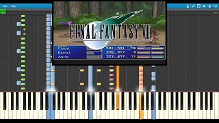 Final Fantasy VII  Battle Theme Synthesia [upl. by Telford]