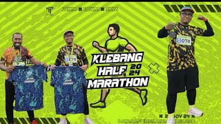 MY FIRST DEBUT ON HALF MARATHON KLEBANG HALF MARATHON 2024  VLOG [upl. by Aehs780]