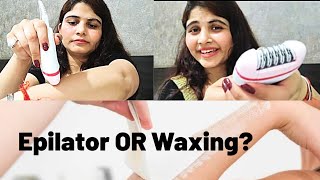 Which is best for body hair removal wax or epilator Philips BRE23500 corded epilator review [upl. by Suzetta]