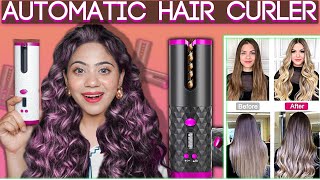 Trying Viral Automatic Cordless Hair Curler  Watch before buying 😓  Ronak Qureshi [upl. by Yknarf450]