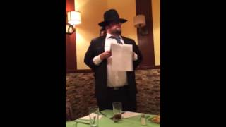 Hilarious Sheva Brachos speech [upl. by Rosanna]