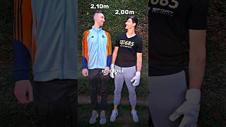 Finally we found someone taller than Courtois 😂😂 football courtois goalkeeper viral foryou fyp [upl. by Noemys]