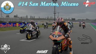 14 San Marino GP Moto2 Misano Czech GP Championship zs MotoGP 24 game PS4PS5 [upl. by Lauree]