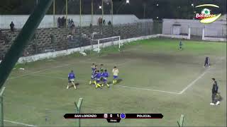 ⚽ San Lorenzo vs Policial  5ta Div [upl. by Helbon873]