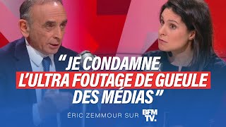 Eric Zemmour sur BFMTV  Je condamne l’ultrafoutage de gueule des médias [upl. by Avad]