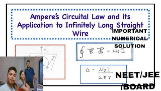 APPLICATION OF AMPERE CIRCUITAL LAWNUMERICAL SOLUTIONSNEETJEEBOARDAB ALL IS WELL [upl. by Labana]