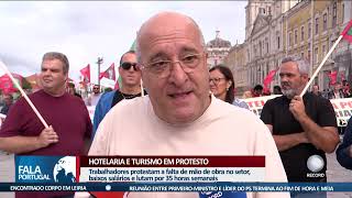 Hotelaria e Turismo em protesto [upl. by Lladnarc]