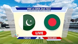 🔴Pak vs Ban Live  2nd Test  Pakistan vs Bangladesh Live Cricket Match Today Score amp Commentary [upl. by Selrahcnhoj]