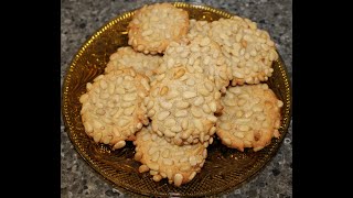 Making Pignoli Cookies Using Giada De Laurentiis Recipe on Food Network [upl. by Wandis]