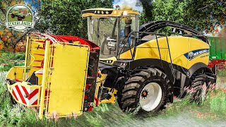 LS19 ACKERLÄNDLE 24 HÄCKSELN unter erschwerten Bedingungen und hoher Ertrag  FARMING SIMULATOR [upl. by Anetsirk]