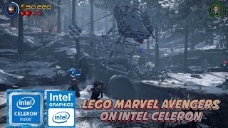 Lego Marvel Avengers  INTEL CELERON N4020 up to 25 GHZ  INTEL UHD 600  RAM 4GB SSD 256GB [upl. by Cassy]