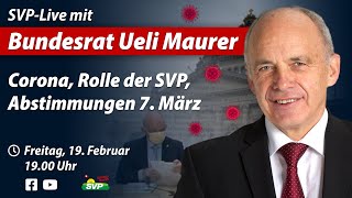 SVPLive mit Bundesrat Ueli Maurer [upl. by Waite]