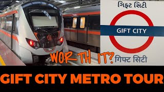 METRO TOUR FROM GIFT CITY GANDHINAGAR TO MOTERA CRICKET STADIUM AHMEDABAD IN JUST 25 MINS REVIEW [upl. by Nnasor]