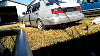 VR6 Jetta cold start Straight piped [upl. by Ltney576]