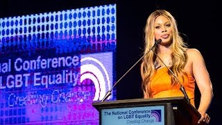 Laverne Cox at Creating Change 2014 [upl. by Anitnegra130]