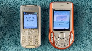 File transfer from Sony Ericsson K700 to Nokia 6630 via bluetooth [upl. by Indihar]