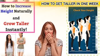 How to get taller in one week [upl. by Ydnak]