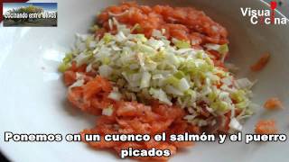 hamburguesa de salmon con salsa tartara [upl. by Lexis184]