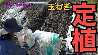 【20222023玉ねぎ＃14】クボタ玉ねぎ移植機出動！！ 玉ねぎ定植練習 【やさぐれふあーむ】 [upl. by Magnolia898]