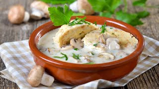 Recette  Quenelles à la crème champignons et parmesan fait maison [upl. by Adelaide618]