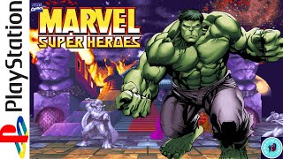 Marvel Super Heroes 1995 PS1 46 HD quotHULKquot RETRO GAMEPLAY [upl. by Daphene]