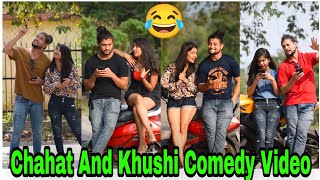 Chahat And Khushi Instragram Comedy Video  Chahat Bajpai Reals Video  Chahat Bajpai [upl. by Cuthburt]