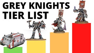 Grey Knights Unit Tier List in Warhammer 40K 10th Edition Strongest  Weakest Grey Knight Units [upl. by Noiro675]