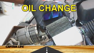 Oil Change  Holden Captiva LTZ Diesel 22L [upl. by Duston]