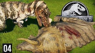 SUPRISE CERATOSAURUS KILLS A DINOSAUR  Jurassic World Evolution Gameplay Part 4 [upl. by Einnel22]