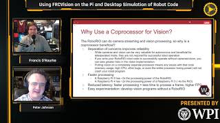 FRC Vision w Raspberry Pi amp robot simulation with WPILib  RSN Spring Conferences Presented by WPI [upl. by Rustie151]