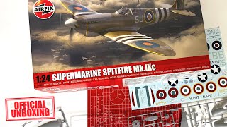 Official Unboxing  Airfix  Supermarine Spitfire MkIXc A17001 [upl. by Eelyah]