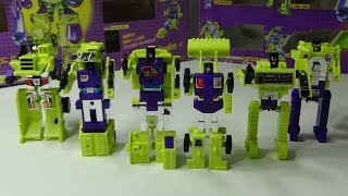 HASBRO G1 ORIGINAL VS ENCORE REISSUE 20A DEVASTATOR [upl. by Cacilie256]