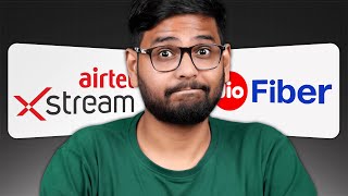 Jio Fiber vs Airtel Xstream Fiber Testing 1Gbps [upl. by Nodnahs710]